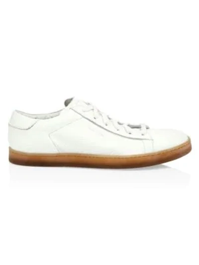 Paul Smith Huxley Low-cut Leather Sneakers In White