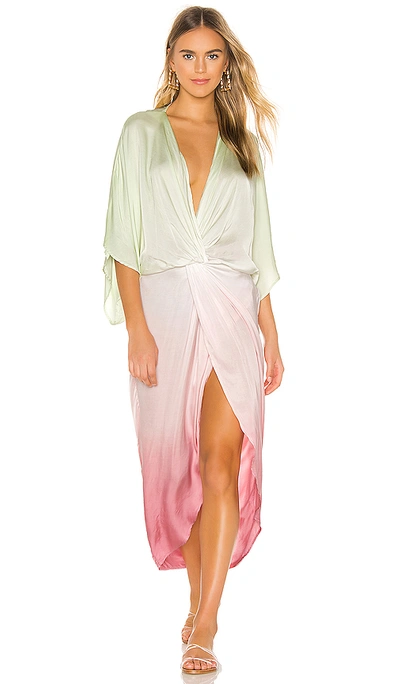 Young Fabulous & Broke Siren Dress In Honeydew Ombre