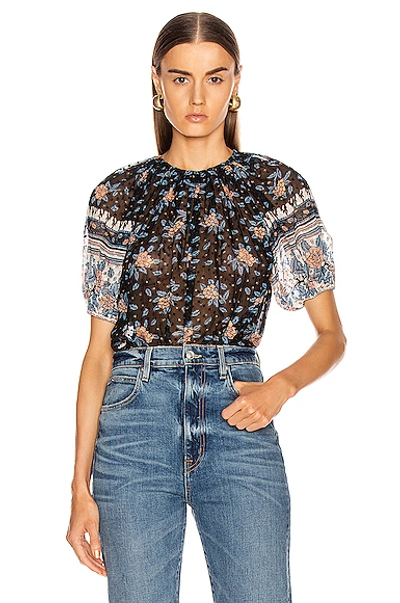 Ulla Johnson Inez Blouse In Noir