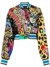 DOLCE & GABBANA PRINTED CROPPED JACKET