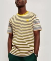 ACNE STUDIOS ELVIN FACE STRIPED T-SHIRT,000623664