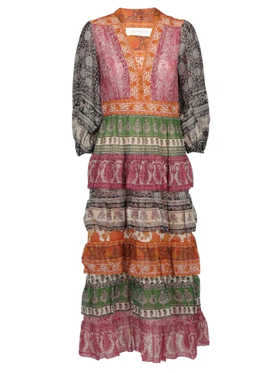 Zimmermann Amari Tiered Midi Dress