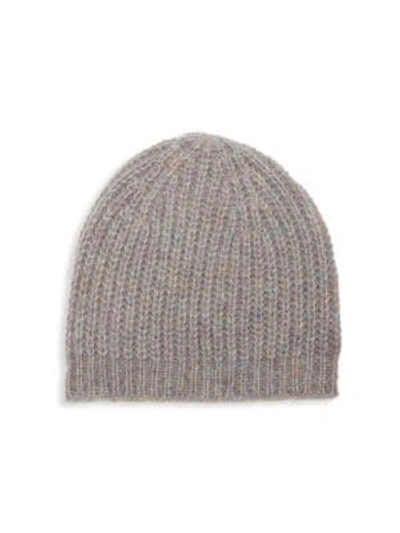 Isabel Marant Drewitt Fluffy Knit Beanie In Grey