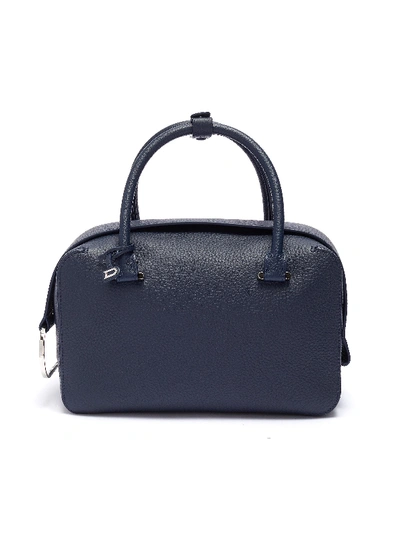Delvaux 'cool Box Mm' Leather Bag In Navy