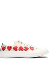 Converse Chuck 70 Ox "multi Hearts White" Sneakers In White