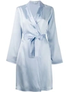 LA PERLA SHORT ROBE - 蓝色