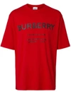 BURBERRY BURBERRY HORSEFERRY印花T恤 - 红色