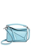 Loewe Puzzle Mini Calfskin Leather Bag - Blue In Light Blue