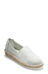 Cole Haan Cloudfeel Stitchlite Espadrille In White Chalk Fabric