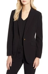 ANNE KLEIN PEAKED LAPEL BLAZER,10694602