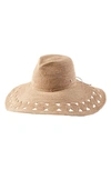 HELEN KAMINSKI RAFFIA FLOPPY HAT - BROWN,SISLEY