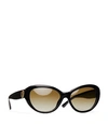 Tory Burch Reva Cat-eye Sunglasses In Black
