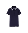Tory Sport Tory Burch Performance Piqué Pleated-collar Polo In Tory Navy