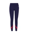 Tory Sport Chevron Leggings In Tory Navy/red