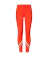 Tory Sport Chevron Leggings In Red