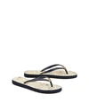 Tory Burch Printed Thin Flip-flop In Tory Navy / Ivory Poetry Of Things