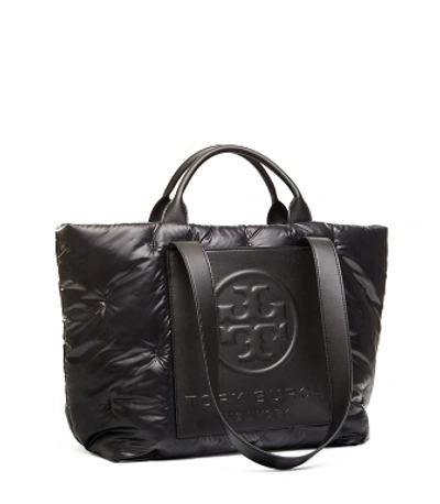 Tory Burch Perry Bombe Nylon Tote In Black