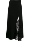 GIVENCHY FLORAL LACE PANEL SKIRT