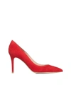 Gianvito Rossi Pointed-toe Pumps In Tabasco Rosso