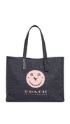 COACH 1941 X YETI OUT SMILEY FACE TOTE 42 BAG