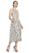SELF-PORTRAIT Sleevless Leopard Printed Dress
