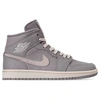 NIKE NIKE WOMEN'S AIR JORDAN 1 MID CASUAL SHOES IN PURPLE SIZE 9.0 LEATHER/SUEDE,2451972