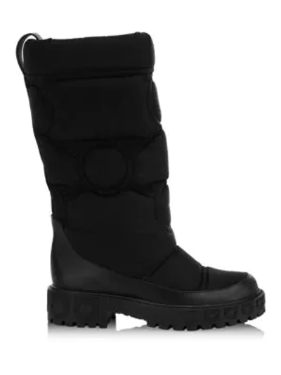 Ferragamo 30mm Ashley Quilted Nylon Snow Boots In Nero
