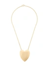 IRENE NEUWIRTH 18KT YELLOW GOLD EXTRA LARGE FLAT GOLD HEART NECKLACE