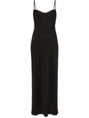 GALVAN BERLIN STRAPPY MIDI DRESS