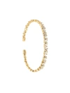 Suzanne Kalan 18kt Yellow Gold Fireworks Flexible Diamond Baguette Cuff In Gold