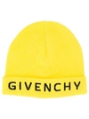 GIVENCHY GIVENCHY LOGO BEANIE HAT - 黄色