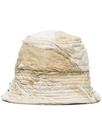 By Walid 19th Century Bucket Hat In White