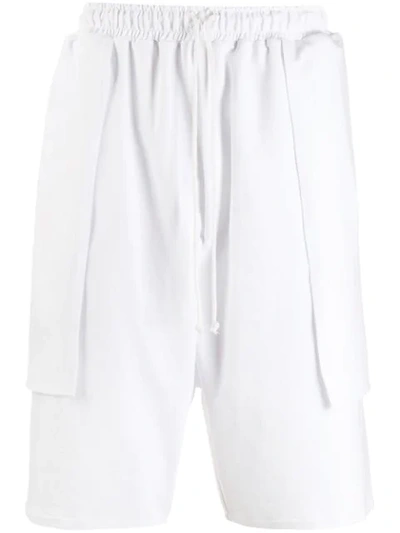 Alchemy Knee Length Track Shorts In White