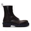 Balenciaga Lace Detail Military Boots