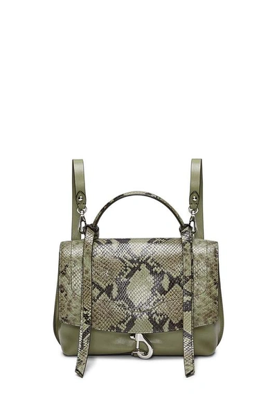 Rebecca Minkoff Stella medium convertible pack back in Thyme Handbag Stella Medium Convertible Backpack Rebecca Minkoff  main image 3