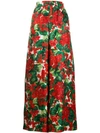 DOLCE & GABBANA FLORAL PALAZZO TROUSERS