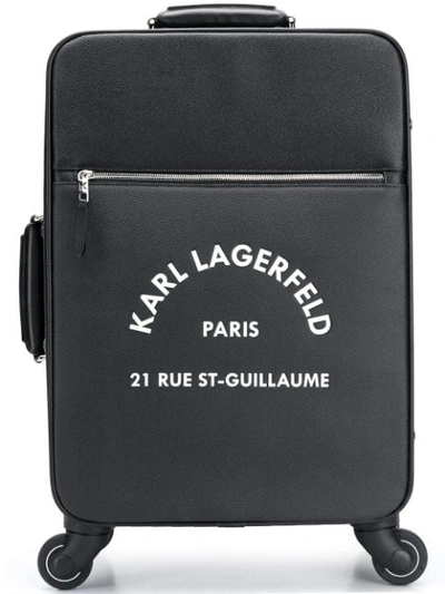 Karl Lagerfeld Rue St Guillaume拉杆滚轮行李箱 - 黑色 In Black