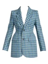 BALENCIAGA Sculpted Wool Blazer Tweed