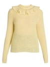 MIU MIU Mohair-Blend Ruffle Sweater