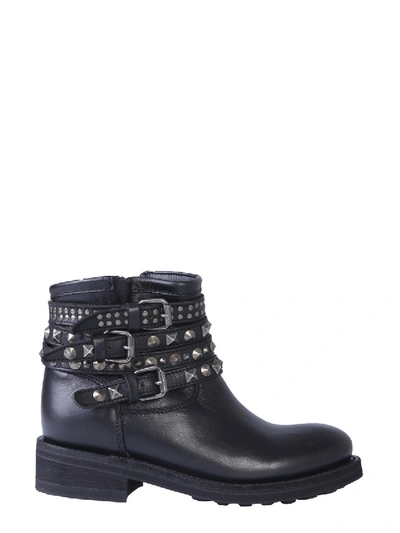 Ash Tatum Studded Boots In Black