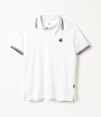 Vivienne Westwood Squiggle Polo Shirt White