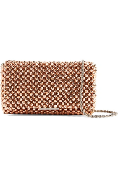 Loeffler Randall Mimi Beaded Satin Shoulder Bag In Pink