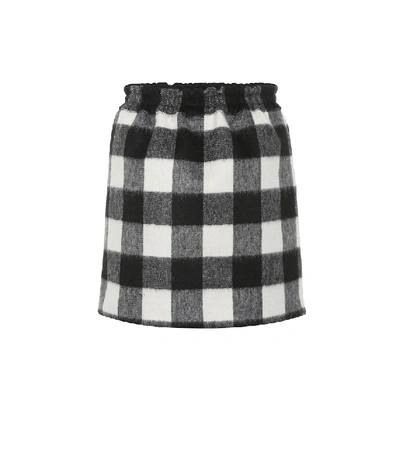 N°21 Checked Wool-blend Miniskirt In Multicoloured