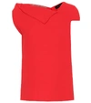 ROLAND MOURET RAYWELL WOOL-CRÊPE TOP,P00393004