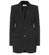 Balenciaga Hourglass Woollen Jacket In Black