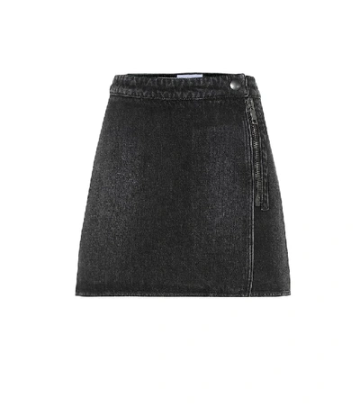 Givenchy Denim Mini Skirt In Black