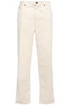 BRUNELLO CUCINELLI BRUNELLO CUCINELLI WOMAN HIGH-RISE WIDE-LEG JEANS ECRU,3074457345620328251