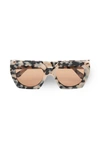 GANNI Double Layered Sunglasses in Egret