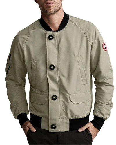 Canada Goose Men's Faber Button-front Bomber Jacket In Lichen
