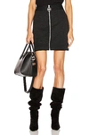 GIVENCHY GIVENCHY MINI PENCIL ZIPPED SKIRT IN GREY,GIVE-WQ33